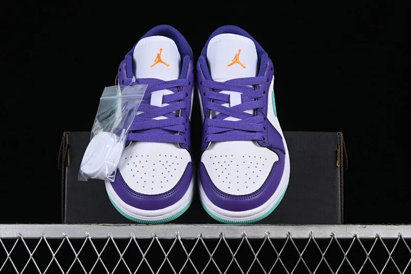 All categories Air Jordan Jordan series basketball shoes Air Jordan 1 Low Air Jordan 1 Low AJ1 Joe 1 Charlotte Hornets low-top cultural and casual sneakers HJ9013-550